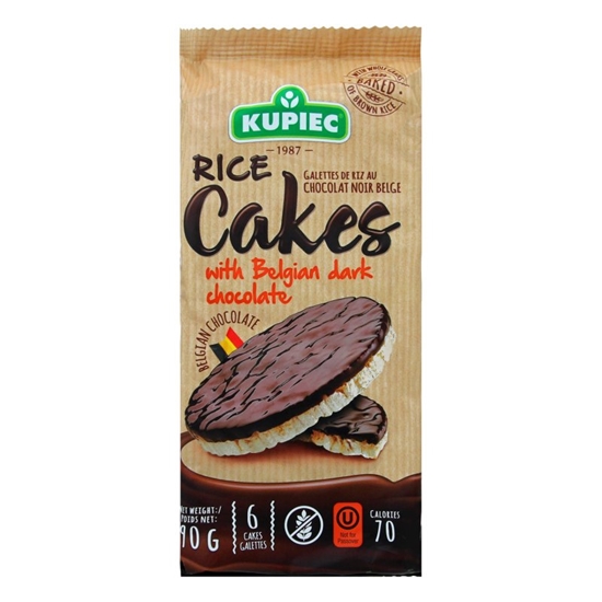 Picture of KUPIEC RICE CAKES DARK  90GR